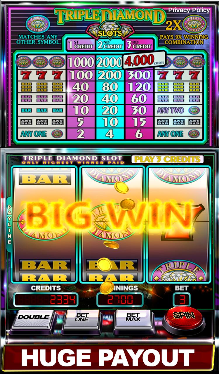 Triple diamond slot machine free play